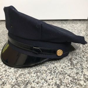 Vintage Cravenette NYPD Police Uniform Cap